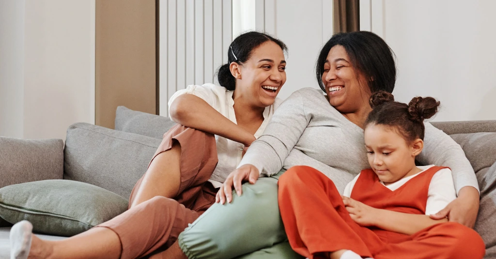 Family enjoying time together, symbolizing health and innovation in procurement.